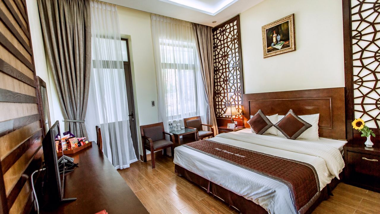 Không gian các phòng tại Thảo Nguyên Resort Mộc Châu